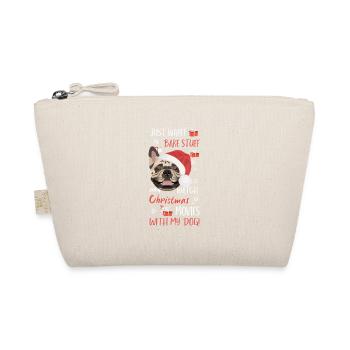 Français Bulldog Joyeux Noël - Trousse biologique - nature - Devant