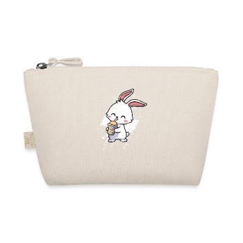 Drinking Boba Bubble Tea Kawaii Anime Rabbit Lover - Organic Pouch - nature - Front
