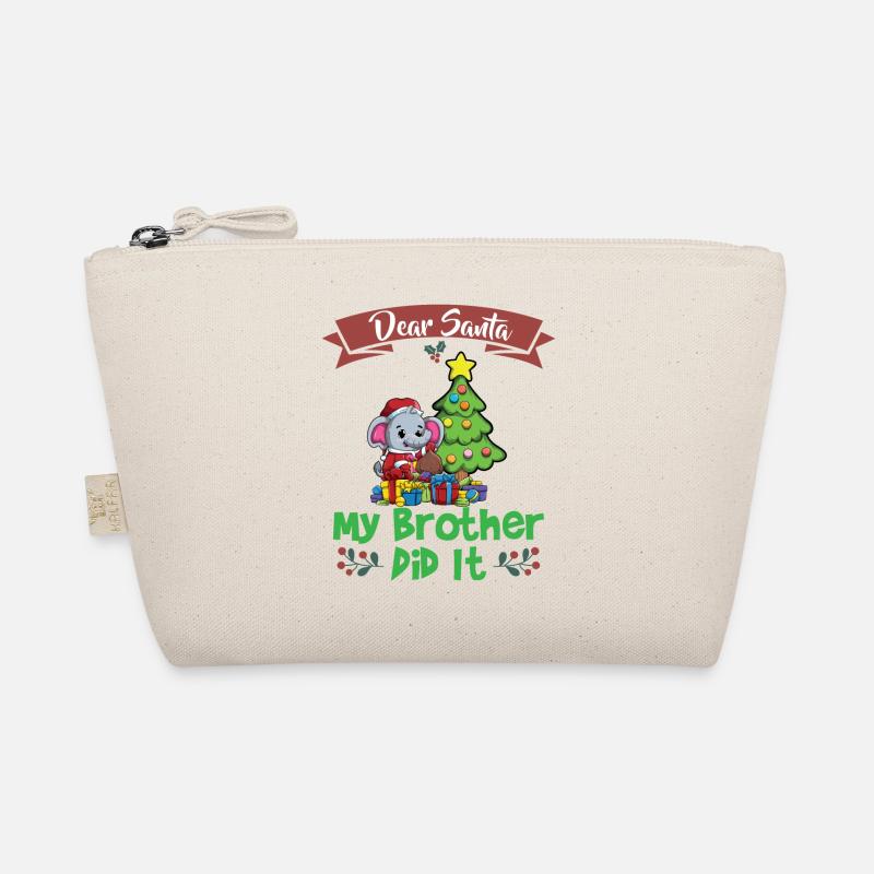 Dear Santa My Brother Did It Siblings Christmas Bio-Täschchen
