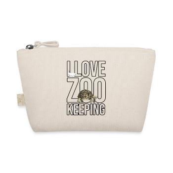 I Love Zoo Keeping Animal Lover Animal Keeper Zool - Bio-Täschchen - Natur - Vorne