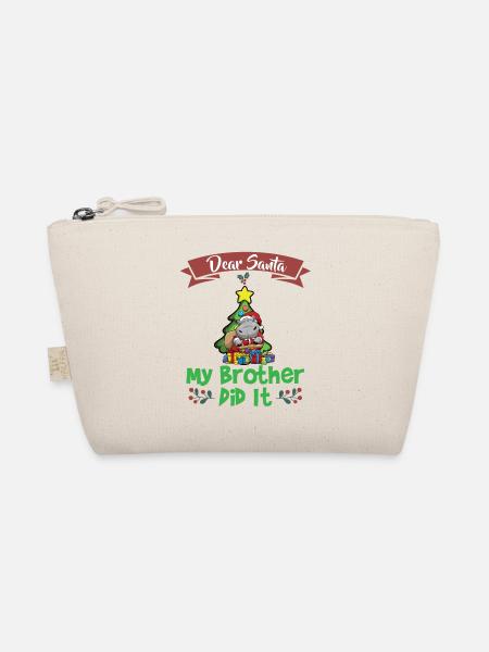 Cher Père Noël Mon frère l’a fait Frères et sœurs Noël - Trousse biologique - nature - Devant