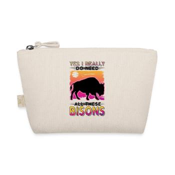 Buffalo Gift Bison Buffallo Water Buffalo - Organic Pouch - nature - Front