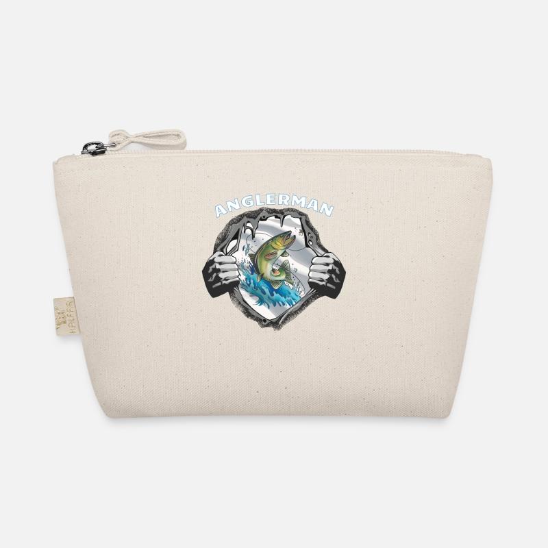Angler Geschenkidee Hobby Angeln - Bio-Täschchen - Natur