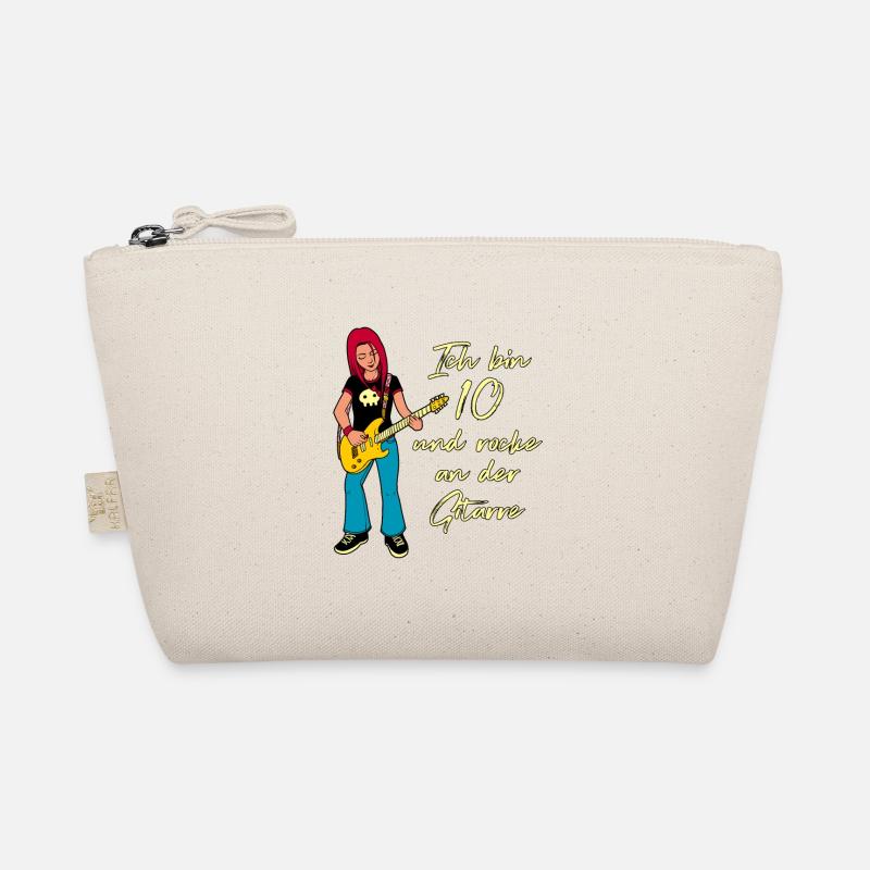 Ich bin 10 - Mädchen Gitarrist Bio-Täschchen
