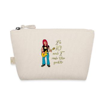 I'm 10 - Girl Guitarist - Organic Pouch - nature - Front