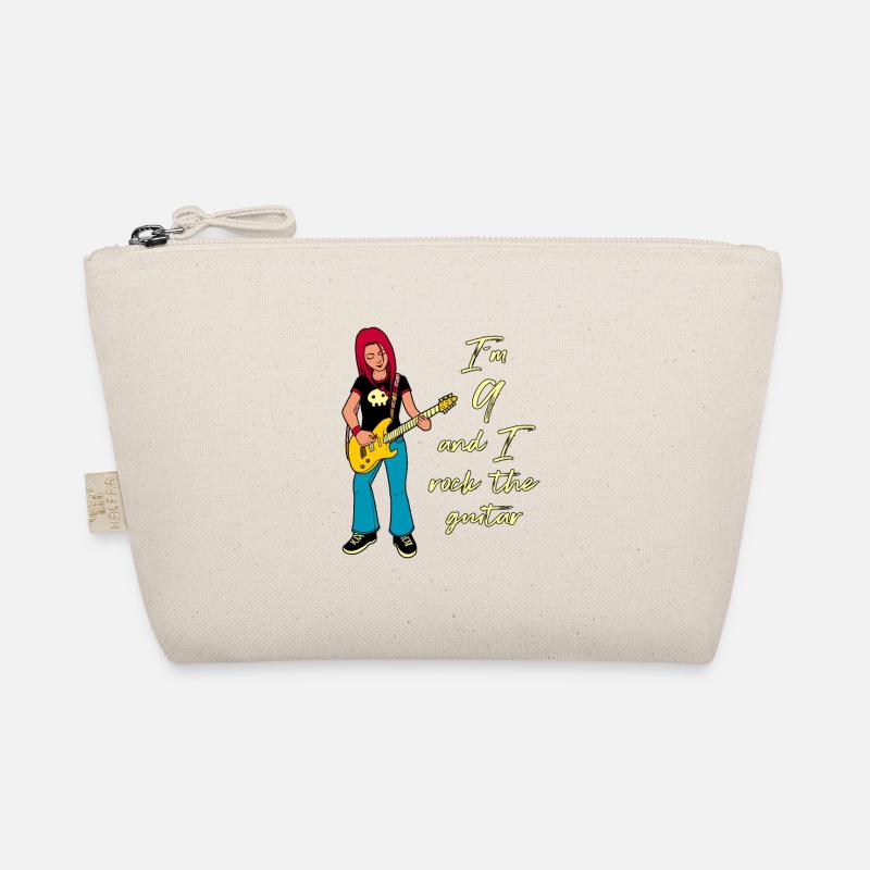 Ich bin 9 - Mädchen Gitarrist Bio-Täschchen