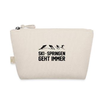Ski Springen Geht Immer Winter Hobby - Bio-Täschchen - Natur - Vorne