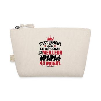 Meilleur papa au monde - Trousse biologique - nature - Devant