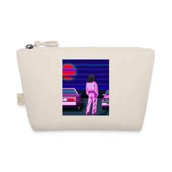 Vaporwave Aesthetic Synthwave Car Anime Girl - Organic Pouch - nature - Front
