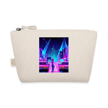 Vaporwave Esthétique Synthwave City Anime Girl - Trousse biologique - nature - Devant