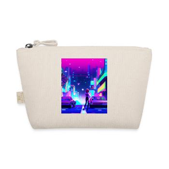 Vaporwave Esthétique Synthwave City Anime Girl - Trousse biologique - nature - Devant