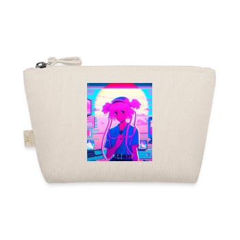 Pastel Aesthetic Sad Anime Girl - Organic Pouch - nature - Front