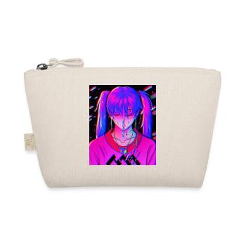 Pastel Aesthetic Sad Anime Girl - Organic Pouch - nature - Front