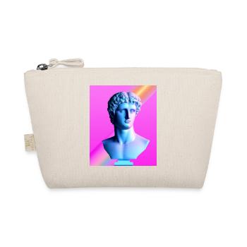 Vaporwave Statue Roman Bust - Organic Pouch - nature - Front