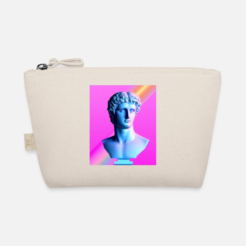 Vaporwave Statue Roman Bust Organic Pouch
