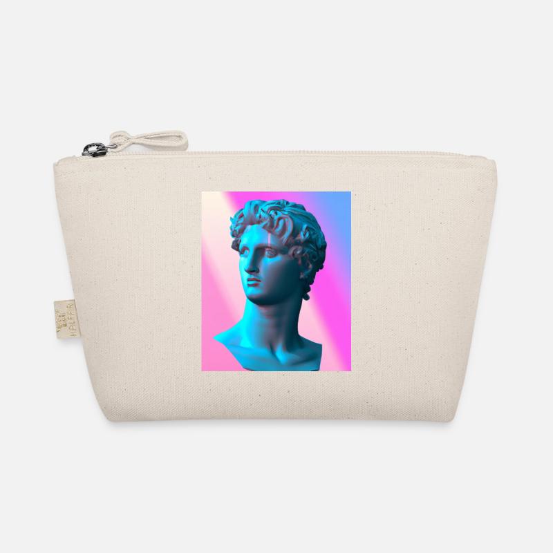 Vaporwave Statue Roman Bust Organic Pouch