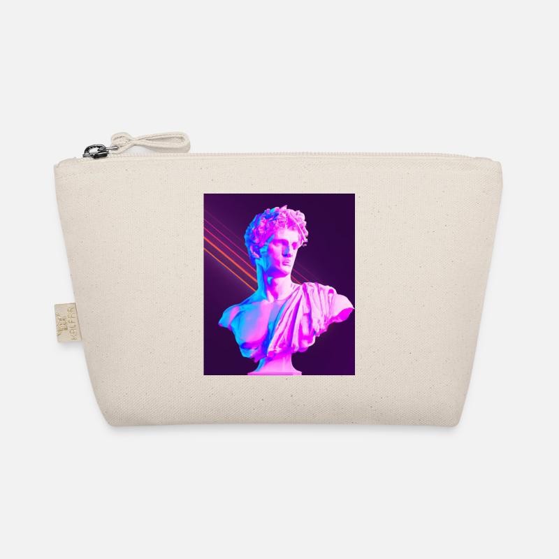 Vaporwave Statue Roman Bust Organic Pouch