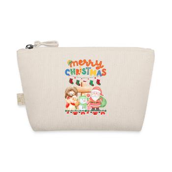 Christmas Begins With Christ - Organic Pouch - nature - Front