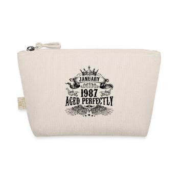 1987 | January Aged Perfectly 1987 birthday gift - Trousse biologique - nature - Devant