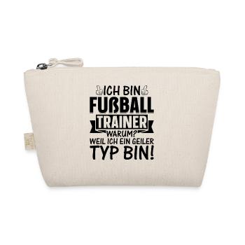 Ich bin Fußball Trainer Weil Ich ein geiler Typ bi - Bio-Täschchen - Natur - Vorne