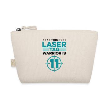 This Lasertag Warrior Is 11 Lasertag Player Laserg - Bio-Täschchen - Natur - Vorne