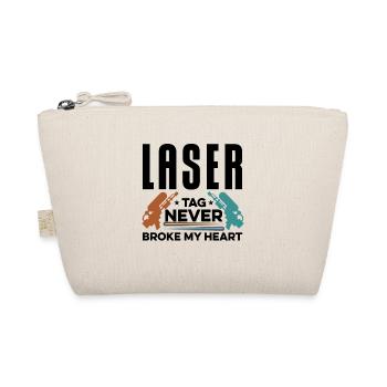 Lasertag Never Broke My Heart Lasertag Player Lase - Bio-Täschchen - Natur - Vorne