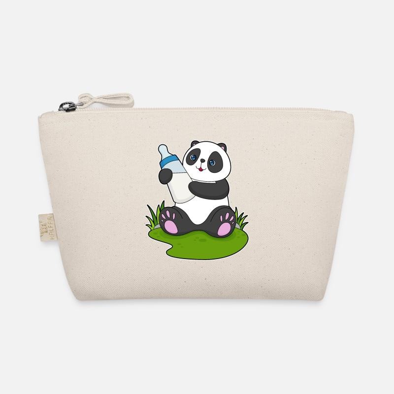 Panda Milchflasche Bio-Täschchen