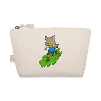 Cat Inline skating Inline skates - Organic Pouch - nature - Front