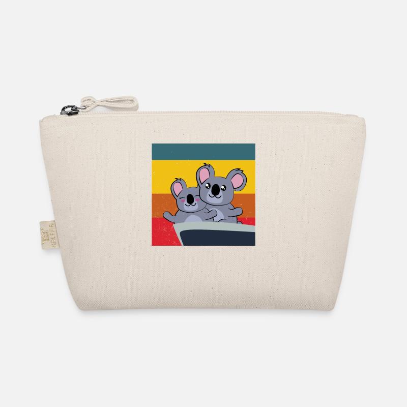 cute koalas in Titanic pose Organic Pouch