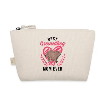 Murmeltier Mama Groundhog Mom Woodchuck - Organic Pouch - nature - Front
