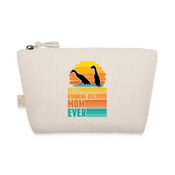 Best Running Duck Mom Ever Laufente Mama - Organic Pouch - nature - Front