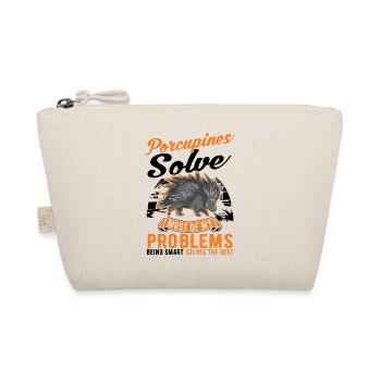 Porcupine Gift Porcupine - Organic Pouch - nature - Front