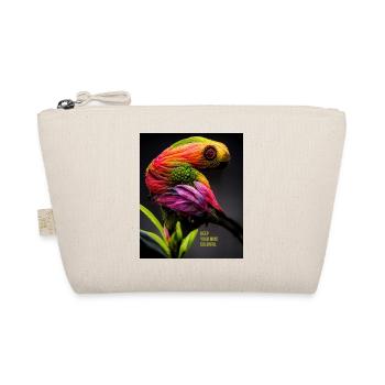Colorful parrot for all sharp minds - Organic Pouch - nature - Front