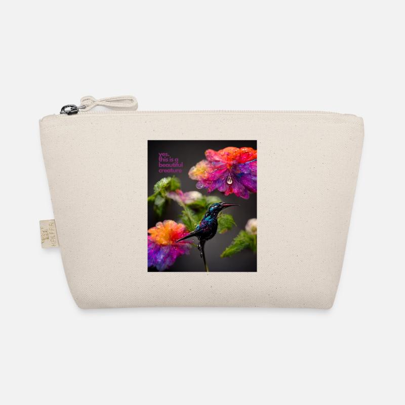 Belle créature - un beau motif de colibri et de fleurs Trousse biologique