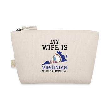 Nichts erschreckt mich Virginian Frau Virginia - Bio-Täschchen - Natur - Vorne