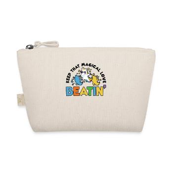 Rainbow Animal Singing Playing Unicorn Lover - Organic Pouch - nature - Front