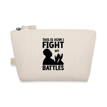 Jesus Worship Christan Fighting Battles Religious - Organic Pouch - nature - Front