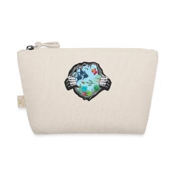 Aquatic Gift Idea Fish Design - Organic Pouch - nature - Front