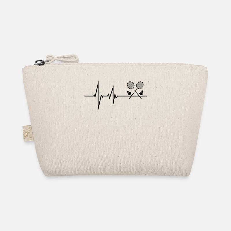 Badminton Player Gift Idea Design Organic Pouch