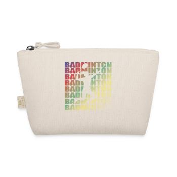 Badminton Spieler Geschenkidee Design - Bio-Täschchen - Natur - Vorne
