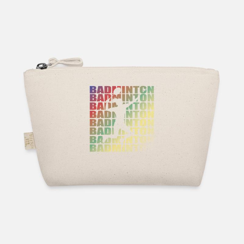 Badminton Player Gift Idea Design Organic Pouch