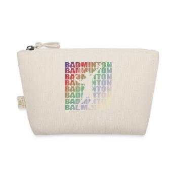 Badminton Spieler Geschenkidee Design - Bio-Täschchen - Natur - Vorne