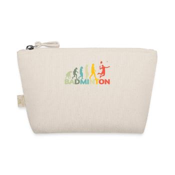 Badminton Spieler Geschenkidee Design - Bio-Täschchen - Natur - Vorne