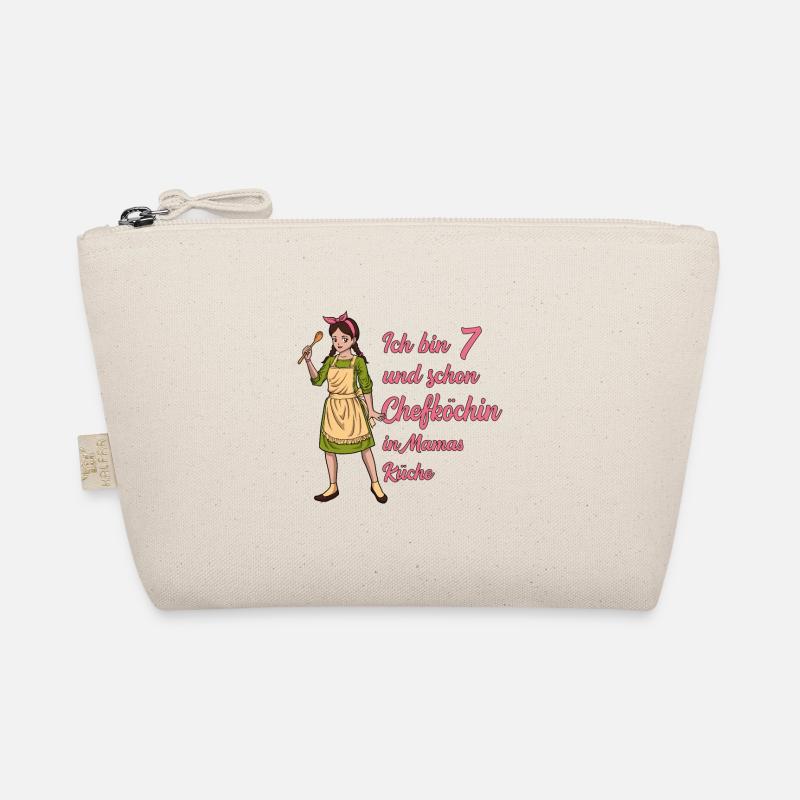 Ich bin 7 - Mädchen Koch Bio-Täschchen