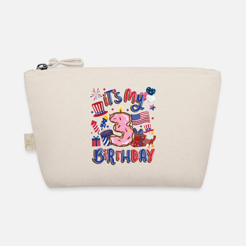 It's my 3rd birthday Eagle July 4th Organic Pouch