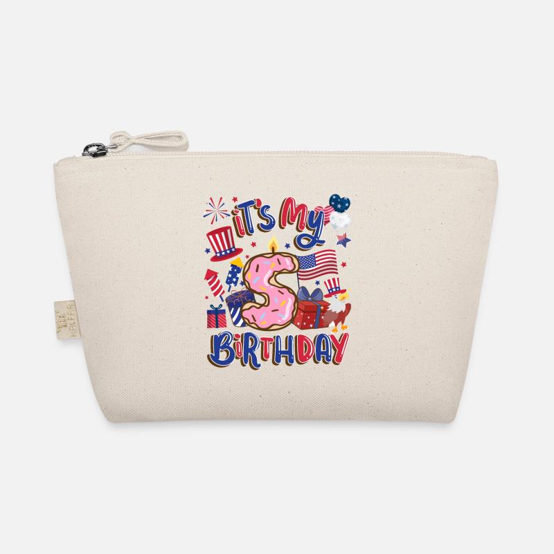 It's my 5th birthday Eagle July 4th Organic Pouch