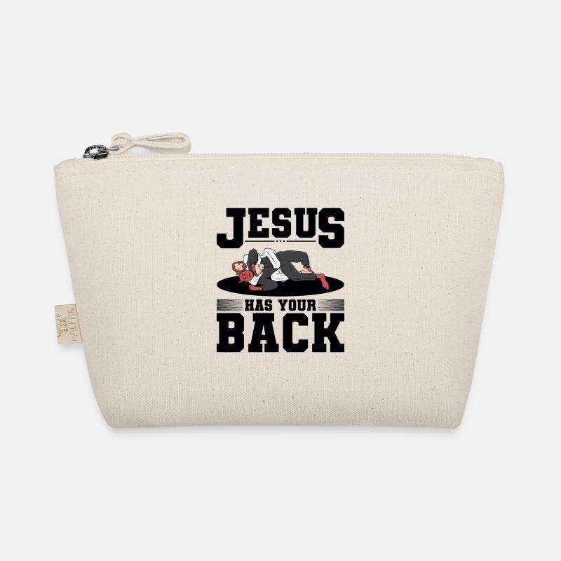 Jesus has your back Design for Gottgläu Organic Pouch