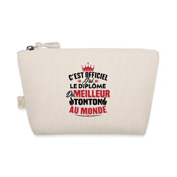 J'ai le diplôme du meilleur tonton au monde - Trousse biologique - nature - Devant