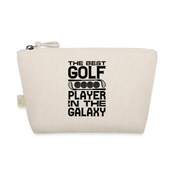 Golf Golfer Geschenk Hobby Verein Spruch - Bio-Täschchen - Natur - Vorne