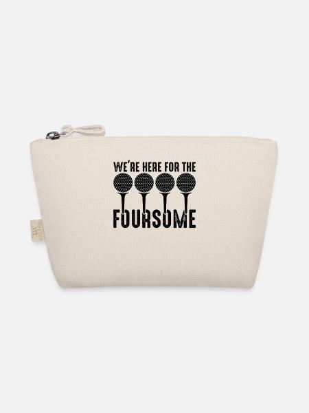 Golf Golfer Gift Hobby Club Quote - Organic Pouch - nature - Front